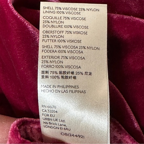 Anthropologie Esme Velvet Kimono Jacket Oversized Boxy XS - Picture 7 of 9